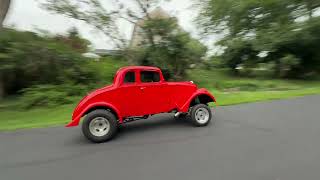 1933 Willys Custom Coupe Hot Rod Drive By