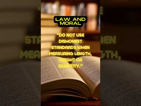 Biblical Thoughts - Unlocking Leviticus 19:35-36 Truths