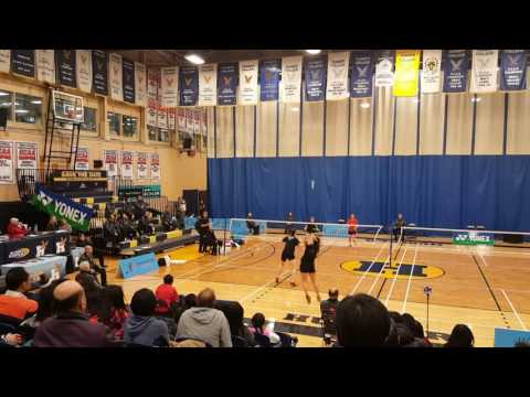 Toronto open 2017 Badminton Friday WD Rachel H./ Leanne VS opponents