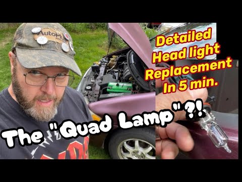 Town & Country 98&rsquo; - 2000 Headlight Bulb remove-replace in Five Minutes!