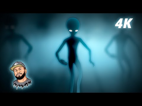 2 Hour 4K Alien Dance Ritual – Immersive Gray Entities in Misty Void VJ Loop