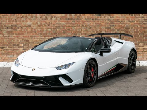 2018 Lamborghini Huracan LP640-4 Performante Spyder - Bianco Icarus - Walkaround, Interior & Exhaust