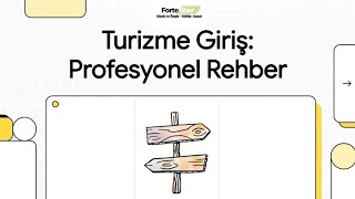 Turizme Giriş: Profesyonel Rehber