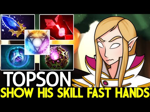 TOPSON [Invoker] Show His Skill Fast Hands Hard Game Dota 2