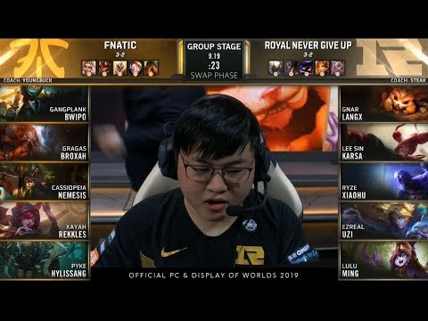 FNC vs RNG Highlights Game 2 Worlds 2019 Group C Day 7 | Fnatic vs Royal Never Give Up