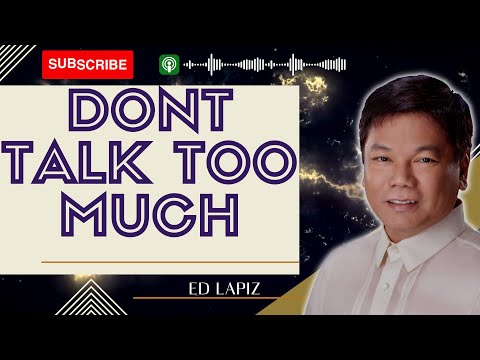 God Sake - DONT TALK TOO MUCH | ED Lapiz 2023