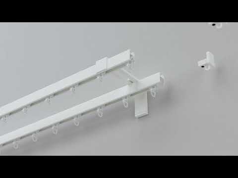 How to install IKEA VIDGA rail: Two track set