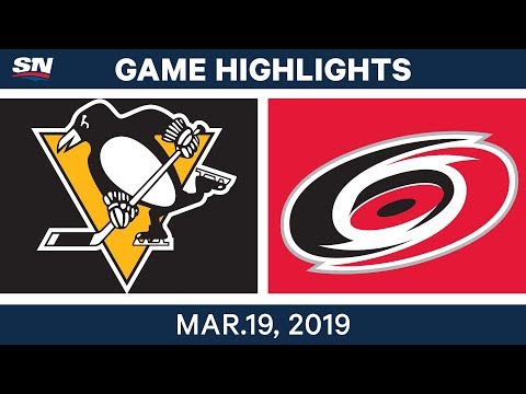 NHL Game Highlights | Penguins vs. Hurricanes - March 19, 2019