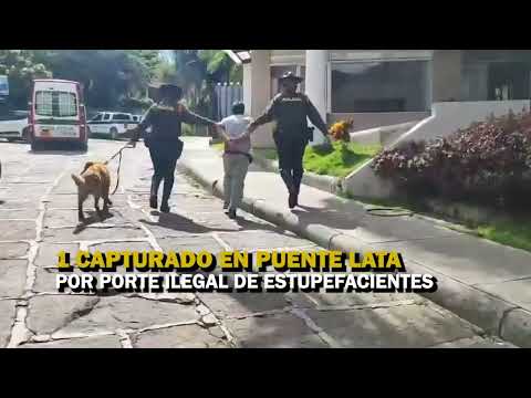 Capturado sujeto en puente lata San Gil por porte de estupefacientes
