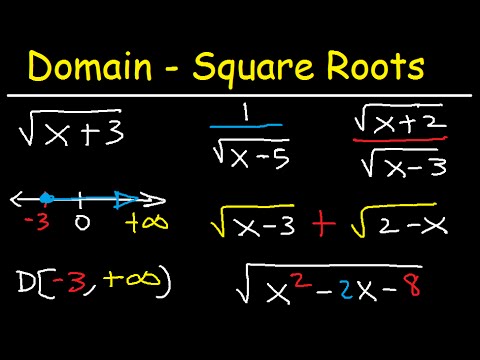 Domain of a Square Root Function & Rational Functions -  Precalculus Video