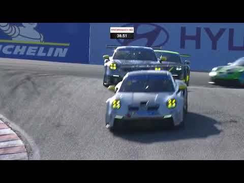 ポルシェカップ2022ラグナ・セカ決勝レース2ハイライト動画