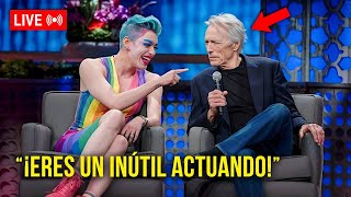 Periodista woke humilla a Clint Eastwood en show liberal, pero su épica respuesta se vuelve viral!