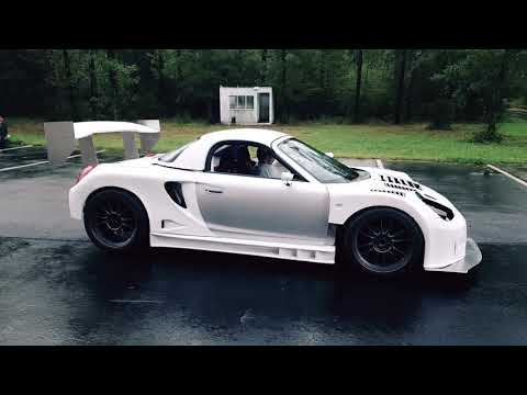 Gt300 widebody MR2 Spyder 2zzgte back out of the garage and revving!