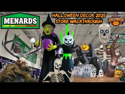 MENARDS Halloween Decor 2025 Store Walkthrough (Inflatables & Animatronics)