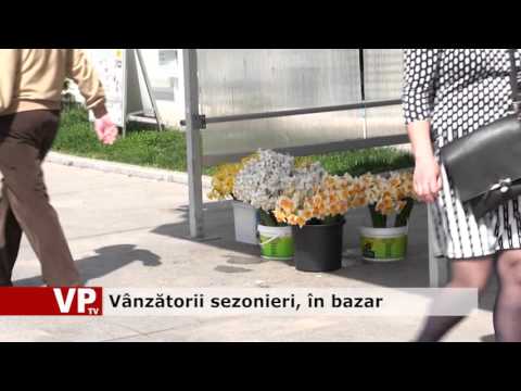 Vânzătorii sezonieri, în bazar