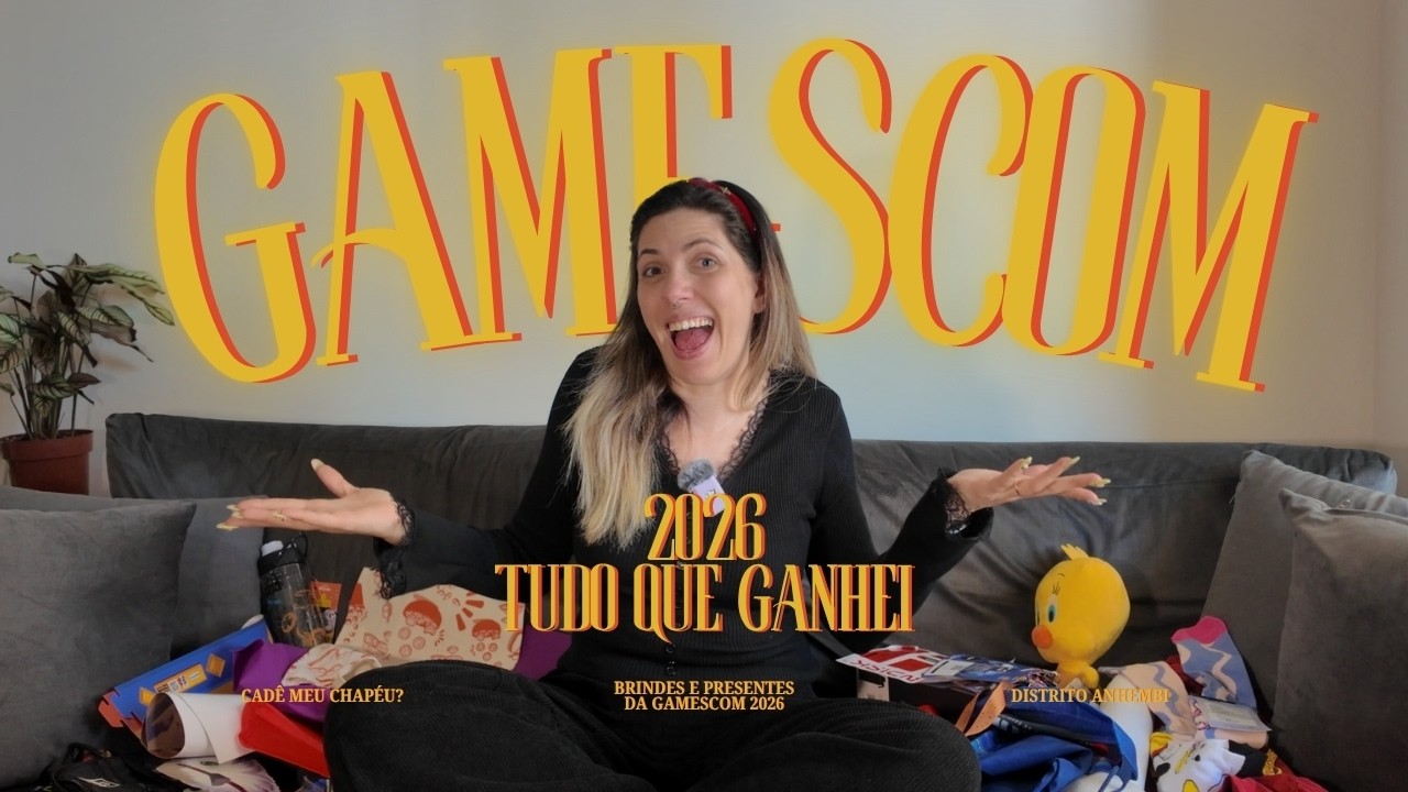 TODOS OS BRINDES QUE GANHEI NA GAMESCOM 2026 | CADÊ MEU CHAPÉU?