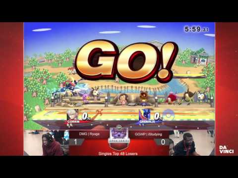 UGC Smash 4 Losers Top 16 - DMG l Ryuga (Corrin) vs. GGWP l iStudying (Greninja, Sheik)