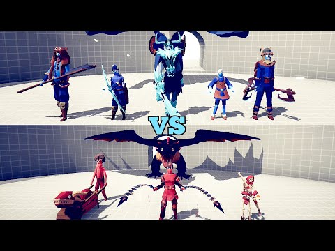 ICE TEAM VS FIRE TEAM - Totally Accurate Battle Simulator