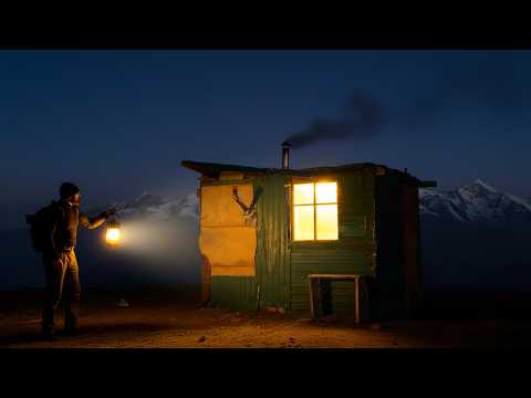 Saved by an Abandoned Mountain Hut During a Blizzard | Night Alone on the Summit
