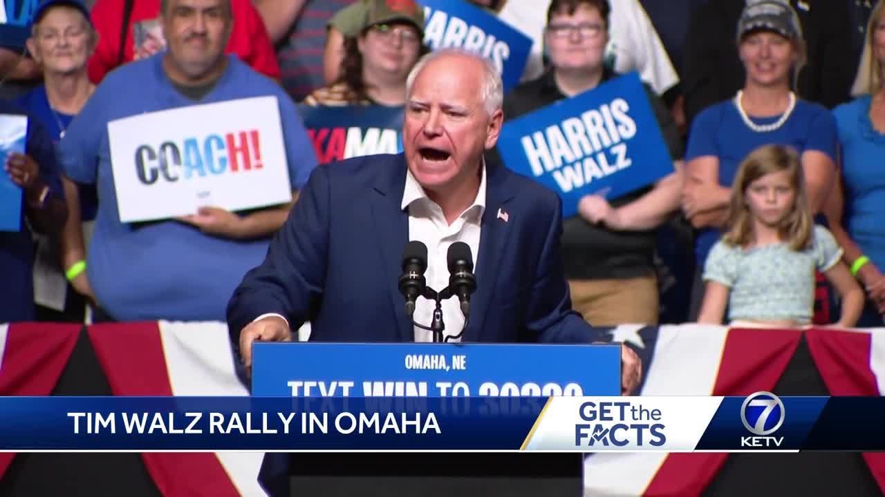 Get the facts on Tim Walz rally