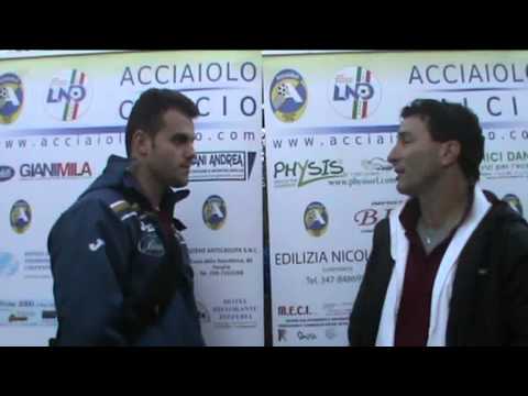 Intervista Mister Disegni // Livorno Nord Pontino - Acciaiolo Calcio 0-4 // 08/12/13