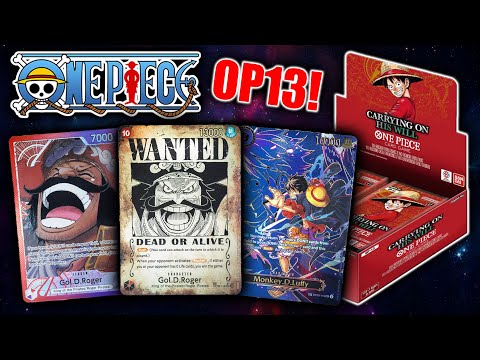 Awesome Pull! Carrying On His Will One Piece Card Game OP13 Booster Box Opening