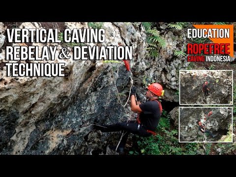 VERTICAL CAVING REBELAY & DEVIATION TECHNIQUE | INTERMEDIATE & DEVIASI | RopeFree Caving Indonesia
