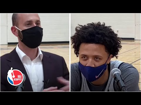 頭號候選人凱德-康寧漢姆與邁克-施米茨的電影會議。防守｜NBA選秀球探 (No. 1 prospect Cade Cunningham’s film session with Mike Schmitz: Defense | NBA Draft Scouting)