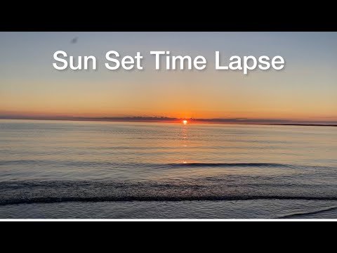 Beautiful Sun Set on a Canadian Beach Time Lapse | Life in Canada
