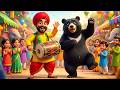 Kalu Madari Aaya Kalu The Bear Tamer Has Come Hindi Rhymes For Kids Funny Bear Song For Chi