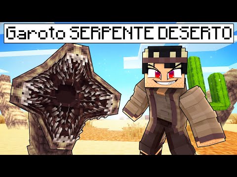 JOGANDO como um GAROTO SERPENTE DO DESERTO no Minecraft