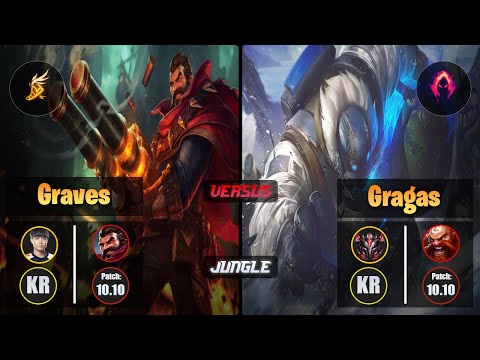 Cuzz GRAVES (Jungle) [Fleet Footwork] VS GRAGAS - Grandmaster KR Patch 10.10