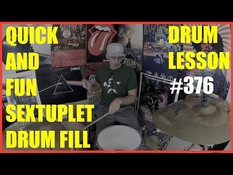 Quick & Fun Sextuplet Drum Fill - Drum Lesson #376