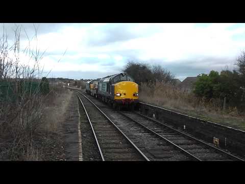 DRS 37612 37606 6C51 Sellafield Heysham Flaske Bare Lane 20th November 2013