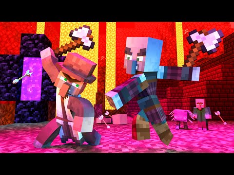 Villager Vs Pillager Part 14 [Redstone Slaves 3] Minecraft Animation NikNikamTV