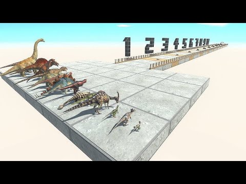 10 Stage Poison Komodo Dragon vs Dinosaurs - Animal Revolt Battle Simulator