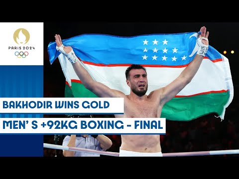 Bakhodir Jalolov wins gold in the men's +92kg boxing final 🥊 | Paris 2024 highlights