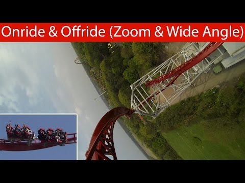 Holiday Park - Sky Scream (Sky Rocket II) - Onride & Offride - Zoom / Wide Angle [Front Row POV]