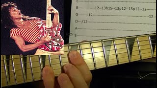 Guitar Lesson - VAN HALEN's Runnin With the Devil Solo - With Printable Tabs