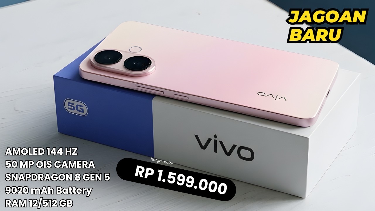 BARU RILIS MENGGEBRAK PASAR‼️9020MAH, 12/512GB - HP VIVO TERBARU APRIL 2026