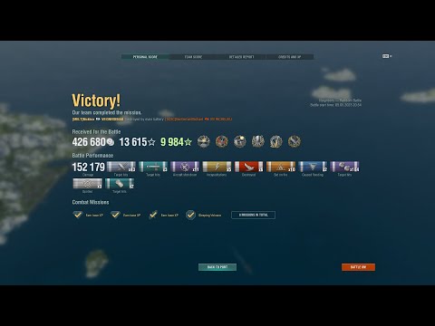 World of Warships - Gneisenau - "152k 6 kills" - Nickbox
