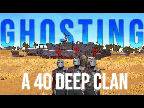 GHOSTING a HUGE 40 MAN ZERG for ALL their LOOT! - RUST