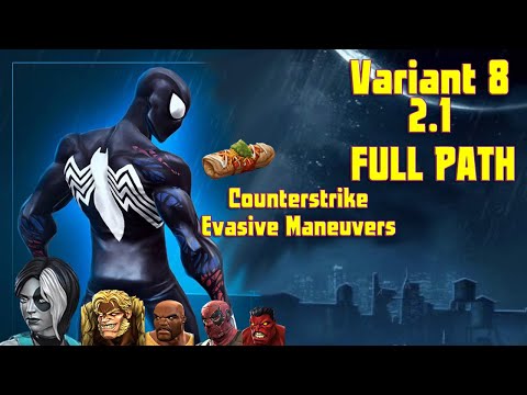 MCOC Variant 8 2.1 Deadpoolooza Evasive Maneuvers + Counterstrike w/ Cosmic Spidey Solo