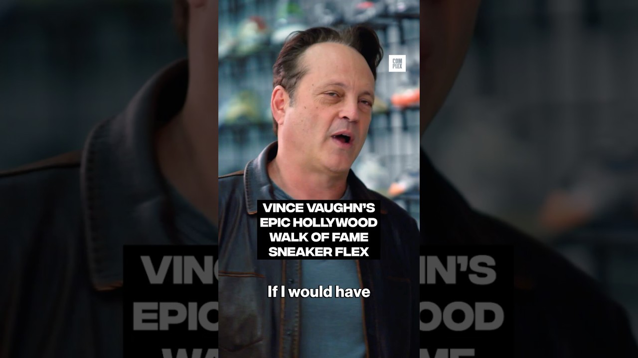 Vince Vaughn on his epic Hollywood Walk of Fame sneaker flex #SneakerShopping