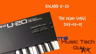 Video thumbnail for The Roland U-20 Demo Songs by The Music Tech Guy UK