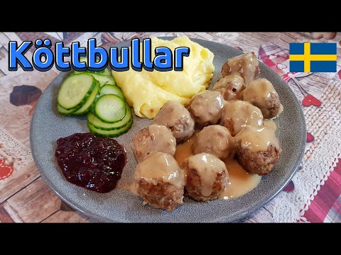 Swedish Meatballs with Gravy and Lingonberry Jam! 🇸🇪 Köttbullar Recipe