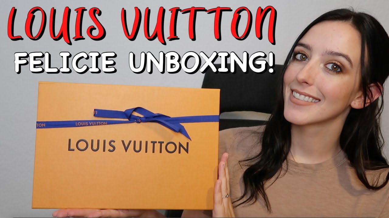 Watch Now LOUIS VUITTON FELICIE POCHETTE UNBOXING + WHAT FITS! LOUIS VUITTON FELICIE POCHETTE UNBOXING + WHAT FITS!