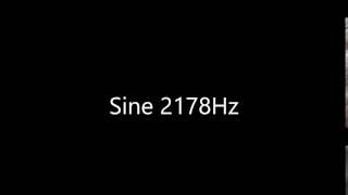 Sine 2178Hz Audio Only