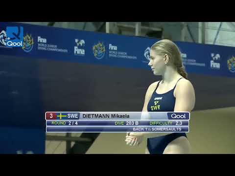 Mikaela Dietmann (Sweden) 1m Springboard Junior Diving