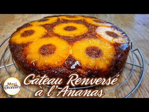Recette Gâteau renversé à l’ananas et vanille